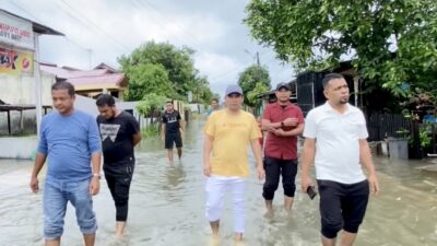 Banjir, Sejumlah Titik Tersumbat di Lhokseumawe Dibongkar