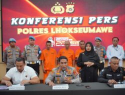 Polres Lhokseumawe Tangkap Tiga Pelaku Sindikat Pembobol Toko Grosir di Tol Kisaran