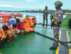 Aksi Dua Kapal Perang: KRI Alamang-644 dan KRI Surik-645, Sergap 2 Kapal Pembawa Timah Ilegal di Babel