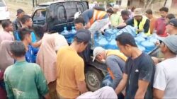 Armada Minim, Perumda Tirta Pase Kewalahan Distribusi Air Bersih di Ratusan Titik Pengungsi Aceh Utara