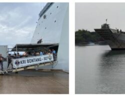 KRI Bontang-907 dan KRI Parigi-539 Perkuat Dukungan Pemulihan Pasca Bencana di Aceh