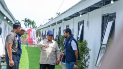 Prabowo Tinjau Huntara di Aceh Tamiang