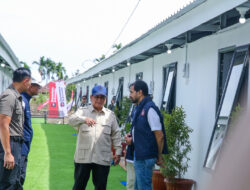 Prabowo Tinjau Huntara di Aceh Tamiang