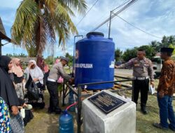 Atasi Krisis Air Bersih Pascabanjir, Kapolres Ahzan Resmikan Sumur Bor Bantuan Mahasiswa STIK-PTIK Lemdiklat Polri