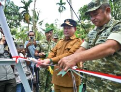 KASAD Jenderal Maruli Resmikan Jembatan Garuda di Sawang Aceh Utara