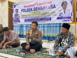 Kapolsek Dewantara Ajak Warga Bangka Jaya Jadikan Polisi Mitra, Bukan Sosok yang Ditakuti
