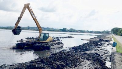 Pengerukan Reservoir Pusong Tahap Awal Ditargetkan Selasai Akhir Mei Mendatang