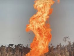 Sumur Bor Proyek Desa di Aceh Utara Semburkan Gas dan Api Setinggi 75 Meter