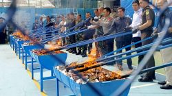 22 juta Batang Rokok Ilegal Dibakar Bea Cukai Lhokseumawe