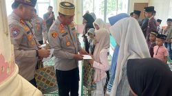 Senyum 60 Anak Yatim di Geureudong Pase, Warnai Jumat Berkah Bersama Kapolres Lhokseumawe