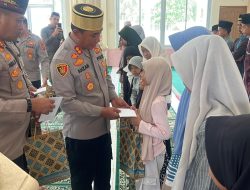 Senyum 60 Anak Yatim di Geureudong Pase, Warnai Jumat Berkah Bersama Kapolres Lhokseumawe
