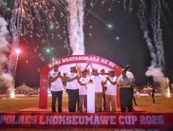 Meriah! Kapolres Lhokseumawe Cup Resmi Bergulir, Rebutkan Total Hadiah Rp170 Juta