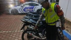 Cegah Balap Liar, Empat Sepmor Knalpot Brong Diamankan Satlantas Aceh Utara