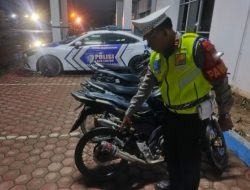 Cegah Balap Liar, Empat Sepmor Knalpot Brong Diamankan Satlantas Aceh Utara