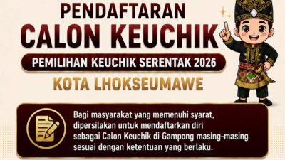 Sudah 4 Hari, Balon Pilchiksung Serentak Lhokseumawe Masih Nol Pendaftar