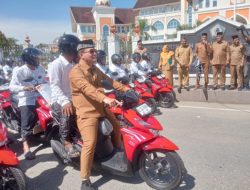 Pemkab Aceh Utara Serahkan 852 Motor Operasional untuk Imum Gampong