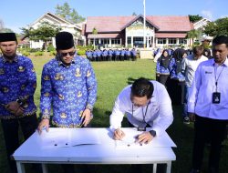 Jamin Kesejahteraan PPPK, Pemkab Aceh Tengah dan Taspen teken Perjanjian Dengan DPLK Syariah Taspen Life