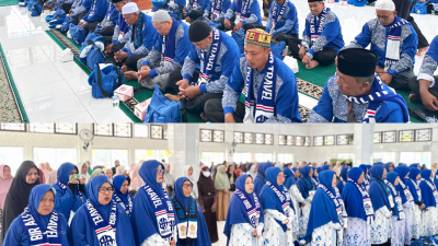 Ribuan Warga Lepas Jema’ah Umroh  Kloter 65 Bir Ali