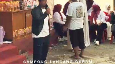 Ratusan Warga Lancang Garam Meriahkan Gerak Jalan Santai
