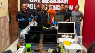 Polres Bireuen Tangkap Spesialis Pembobol Rumah Sekolah