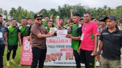 Gol Tunggal Andi Antar A-LT Angkat Trofi Piala Forum Geuchik Lhoksukon