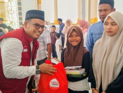Elmansyur Peduli Santuni 155 Anak Yatim di Maulid Akbar Muara Batu