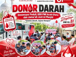 Sambut HUT ke-81 PMI, Elmansyur Peduli Gelar Donor Darah di Masjid Nurul Falah