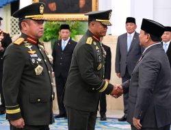 Prabowo Lantik Jenderal Tandyo Sebagai KASAD